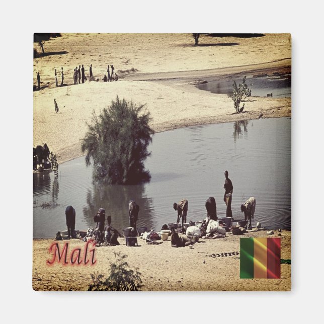 zML010 MALI, Panorama, Africa, Fridge Magnet (Front)