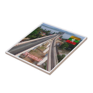 zMM006 MAWLAMYAING, Myanmar Burma, Asia, Ceramic Tile
