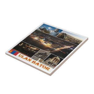 zMN004 ULAN BATOR, Mongolia, Asia, Ceramic Tile