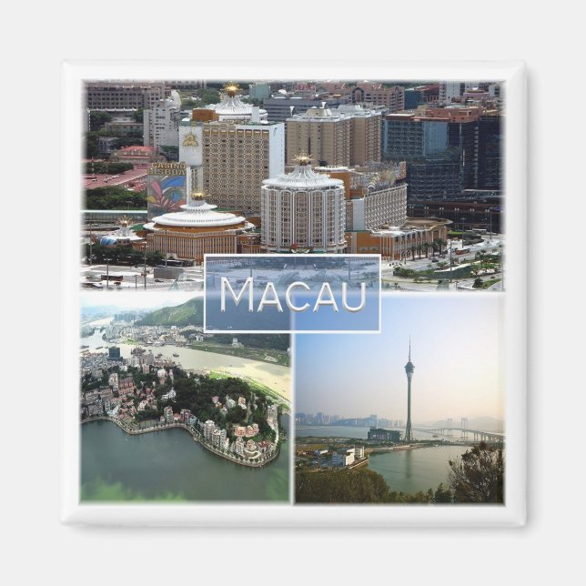 zMO004 MACAU or MACAO, Asia, Fridge Magnet (Front)