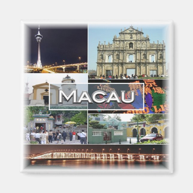 zMO005 MACAU OR MACAO, Asia, Fridge Magnet (Front)