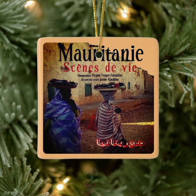 zMR004 MAURITANIA, Africa, Ceramic Ornament (Tree)