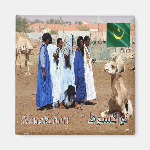 zMR007 NOUAKCHOTT,Camel market, Mauritania, Fridge Magnet