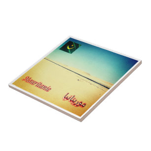 zMR012 MAURITANIA, Western Sahara, Africa, Ceramic Tile