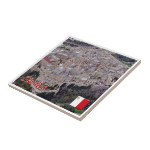 zMT009 MDINA SkyLine, Malta, Ceramic Tile