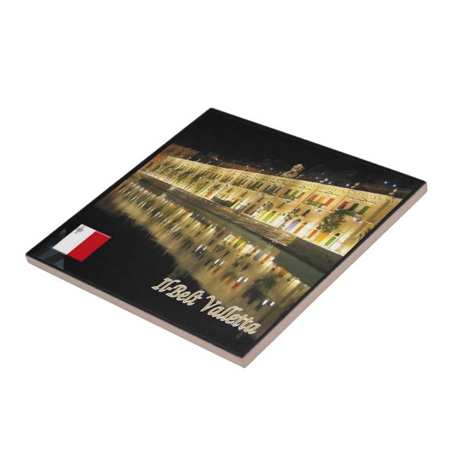 zMT011 IL-BELT waterfront VALLETTA, Malta, Ceramic Tile (Side)