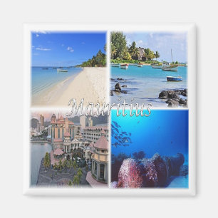 zMU023 MAURITIUS, Mosaic, Africa, Fridge Magnet