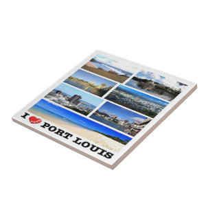 zMU024 MAURITIUS I Love, Mosaic, Africa, Ceramic Tile