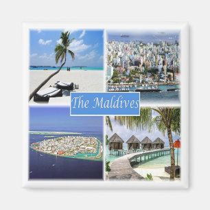 zMV003 MALDIVES, mosaic, Fridget Magnet