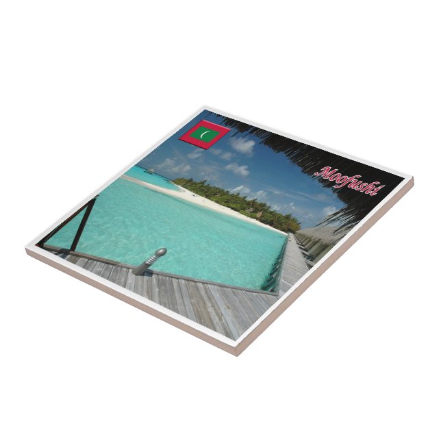 zMV011 MOOFUSHI, Maldives, Asia, Ceramic Tile (Side)