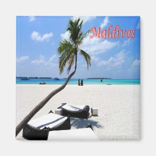 zMV013 MAIN beach, Maldives, Asia, Fridge Magnet