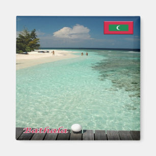 zMV017  BATHALA, Maldives, Asia, Fridge  Magnet