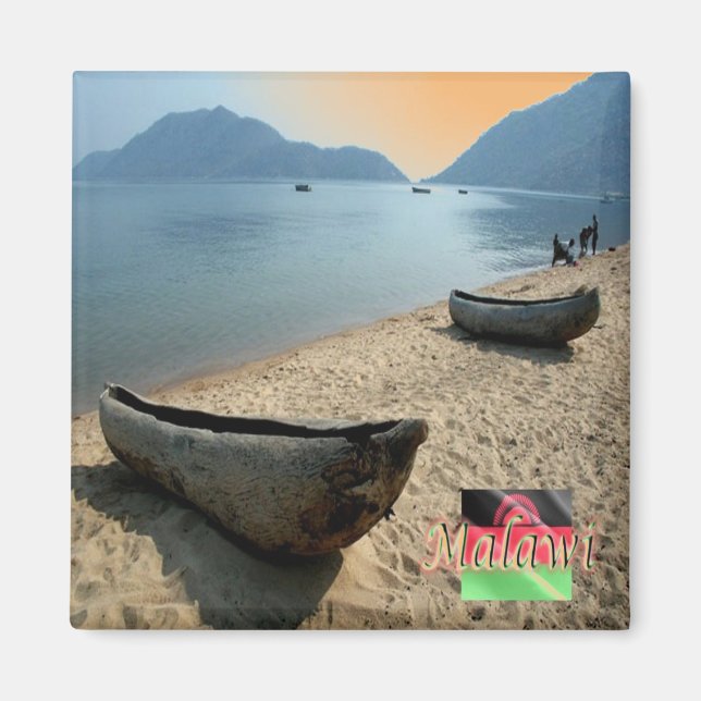zMW005 MALAWI, Lake Malawi, Africa, Fridge Magnet (Front)