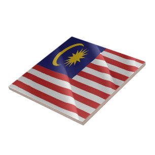 zMY002 waving Malaysian FLAG Malaysia, Ceramic Tile