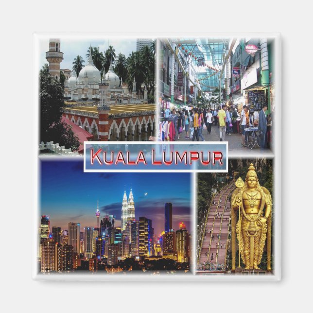 zMY014 Petaling Street KUALA LUMPUR Jamek Mosque,  Magnet (Front)