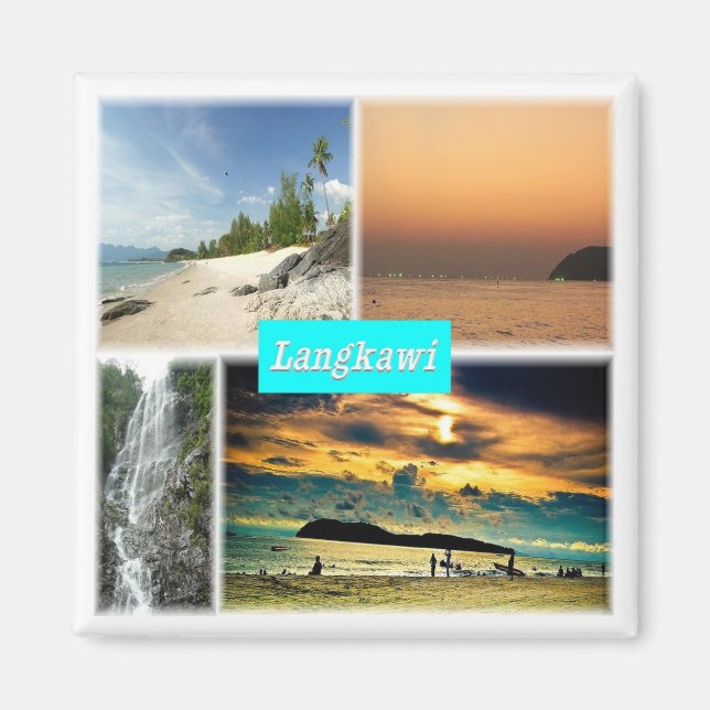 zMY016 LANGKAWI, Malaysia, Asia, Fridge Magnet (Front)