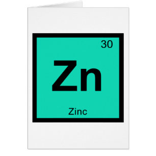 Zn - Zinc Chemistry Periodic Table Symbol Element