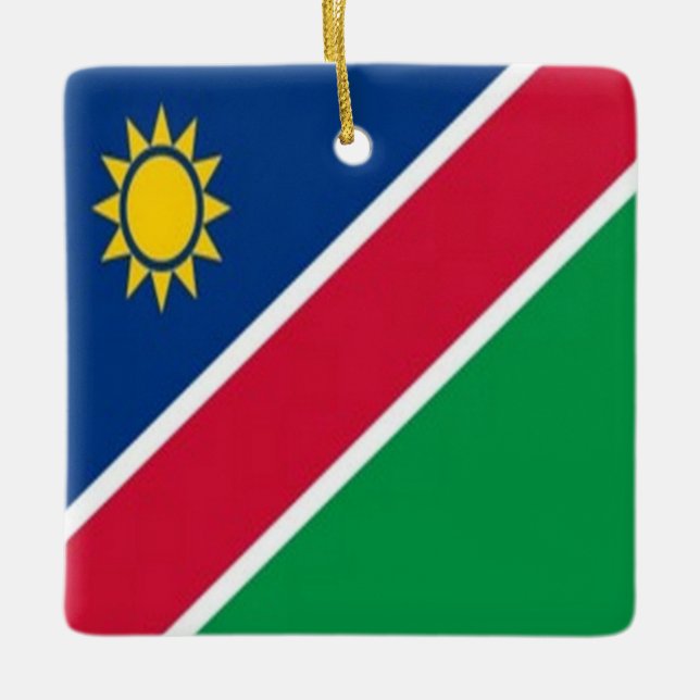 zNA001 NAMIBIA, Flag, Africa, Ceramic Ornament (Front)