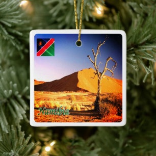 zNA004 NAMIBIA Desert, Africa, Ceramic Ornament