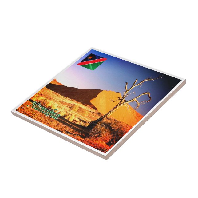 zNA004 NAMIBIA Desert, Africa, Ceramic Tile (Side)