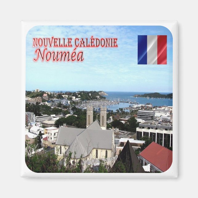 zNC004 NOUMEA, NEW CALEDONIA, Oceania, Fridge Magn Magnet (Front)