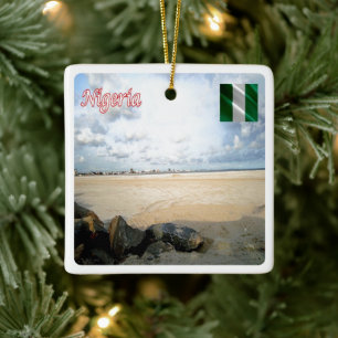 zNG006 NIGERIA, Eko Atlantic City, Africa, Ceramic Ornament