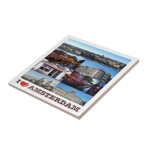 zNL012 AMSTERDAM "I Love", Ceramic Tile