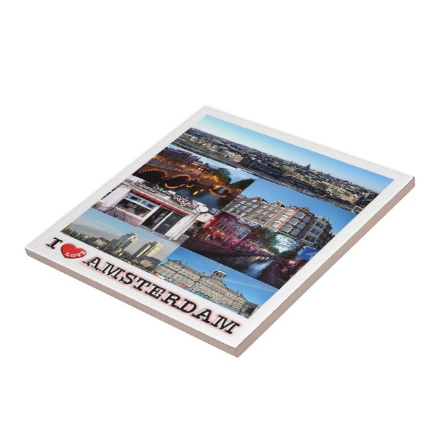 zNL012 AMSTERDAM "I Love", Ceramic Tile (Side)