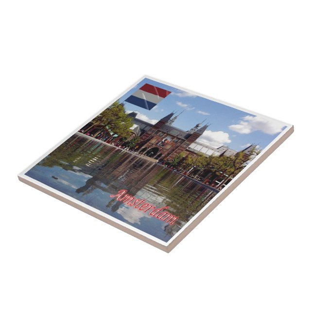 zNL015 RIJKSMUSEUM Amsterdam, Netherlands, Ceramic Tile (Side)