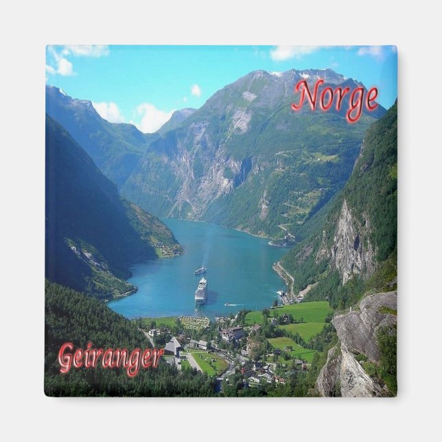 zNO005 GEIRANGER, Norway, Europe, Fridge Magnet (Front)