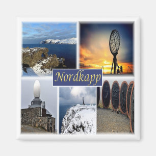zNO007 NORDKAPP NORTH CAPE, Norway, Europe, Fridge Magnet