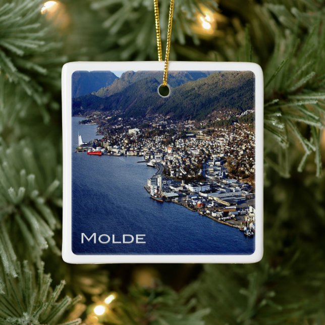 zNO012 MOLDE, Norway, Europe, Ceramic Ornament (Tree)