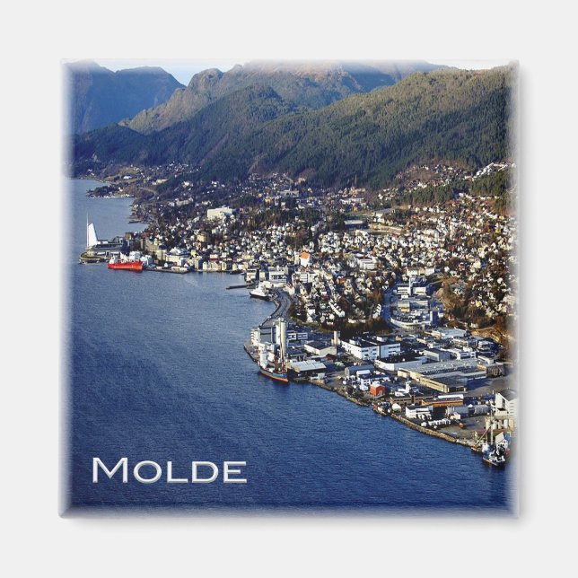 zNO012 MOLDE, Norway, Europe, Fridge Magnet (Front)