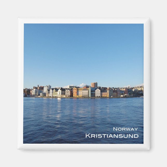 zNO025 KRISTIANSUND, Norway, Europe, Fridge Magnet (Front)