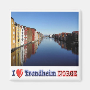 zNO026 TRONDHEIM "I Love", Norway, Europe, Fridge Magnet