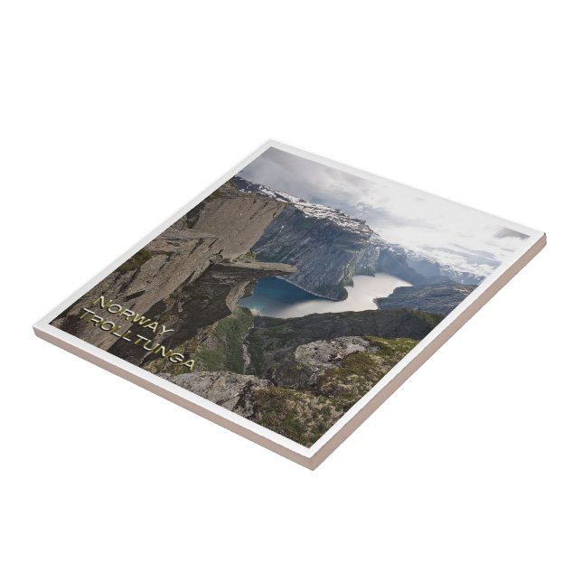 zNO033 TROLLTUNGA panorama, Norway, Ceramic Tile (Side)