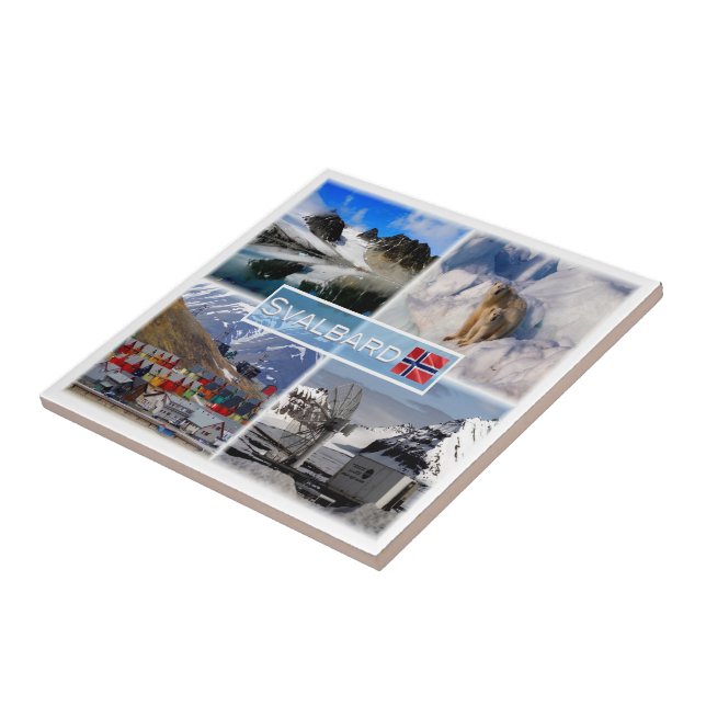 zNO041 SVALBARD, Norway, Europe, Ceramic Tile (Side)