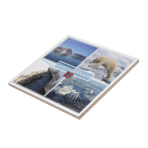 zNO042 SPITSBERGEN, Norway, Europe, Ceramic Tile