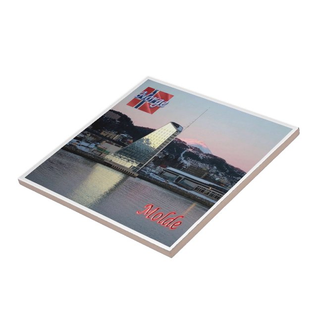 zNO046 MOLDE panorama, Norway, Europe, Ceramic Tile (Side)