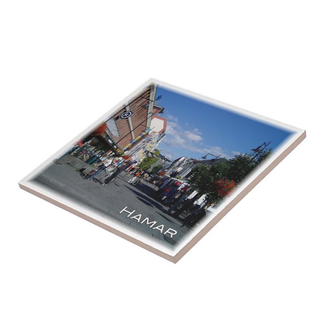 zNO051 HAMAR, Norway, Europe, Ceramic Tile (Side)