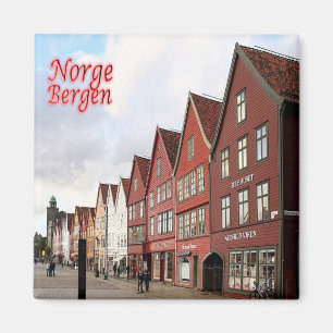zNO073 BERGEN BRYGGEN, Norway, Europe, Fridge Magnet