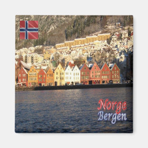zNO074 BERGEN BRYGGEN, Norway, Europe, Fridge Magnet