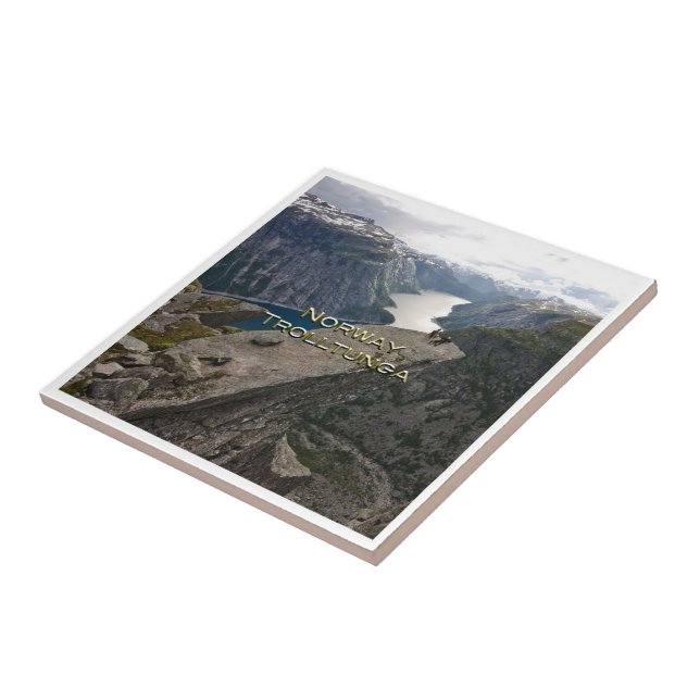 zNO083 TROLLTUNGA panorama, Norway, Europe, Ceramic Tile (Side)