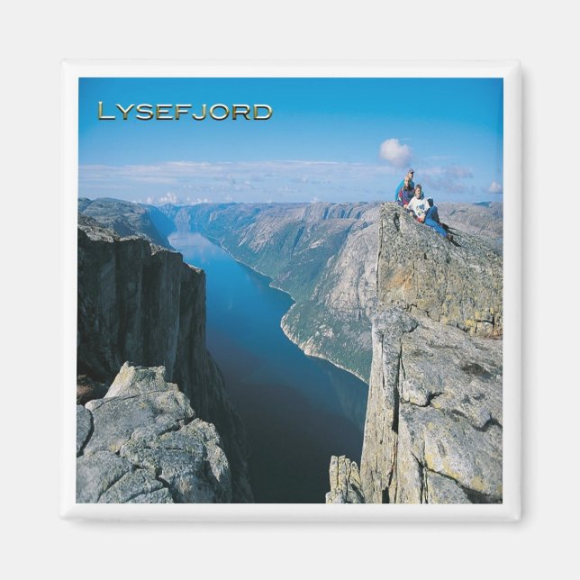 zNO096 LYSEFJORDEN LYSEFJORD from Kjerag, Fridge Magnet (Front)