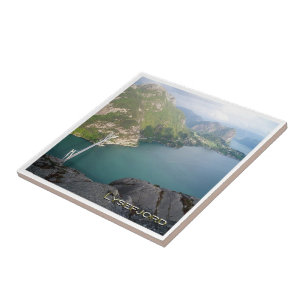 zNO097 LYSEFJORDEN LYSEFJORD bridge, Norway, Ceramic Tile