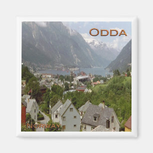 zNO113 HARDANGERFJORD ODDA, Norway, Fridge Magnet