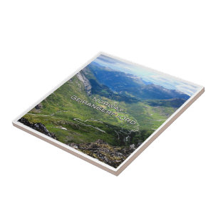 zNO116 GEIRANGERFJORD from DALSNIBBA, Norway, Ceramic Tile