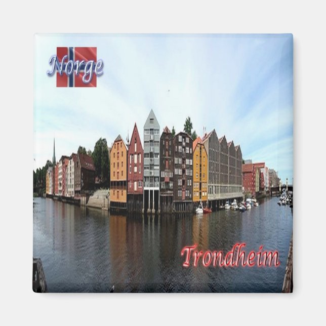 zNO149 TRONDHEIM, Norway, Europe, Fridge Magnet (Front)