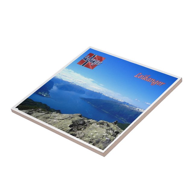 zNO173 LEIKANGER, Norway, Europe, Ceramic Tile (Side)