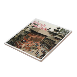 zNP003 Durbar Square KATHMANDU, Nepal Asia, Ceramic Tile